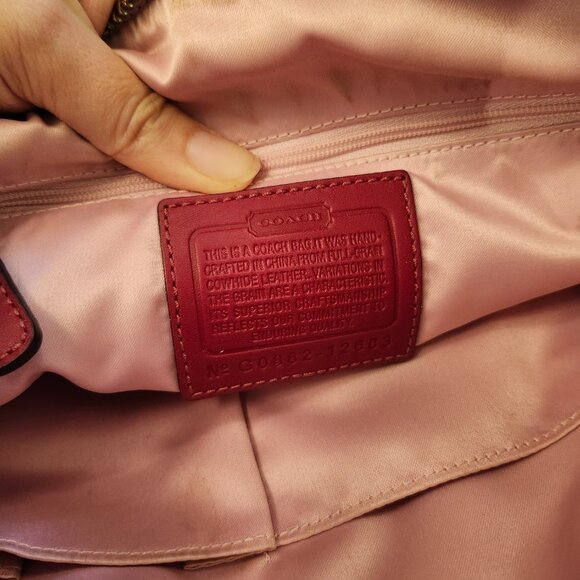 Coach red leather scout hobo bag vintage - Picture 14 of 15